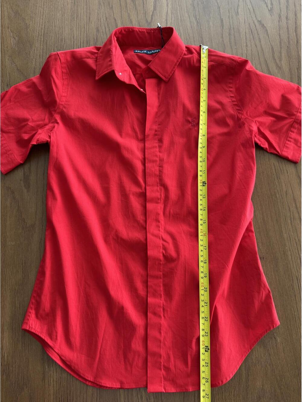 Polo Ralph Lauren Red Short Sleeve Button Up Shirt NWT Size 8 - Picture 11 of 11